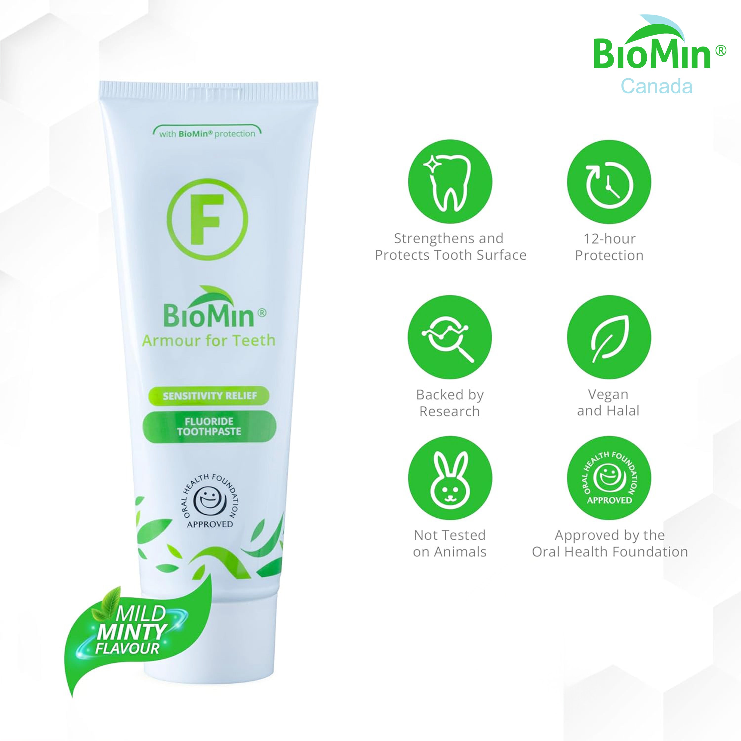 BioMin™ F 75 ml - Dentifrice pour dents sensibles