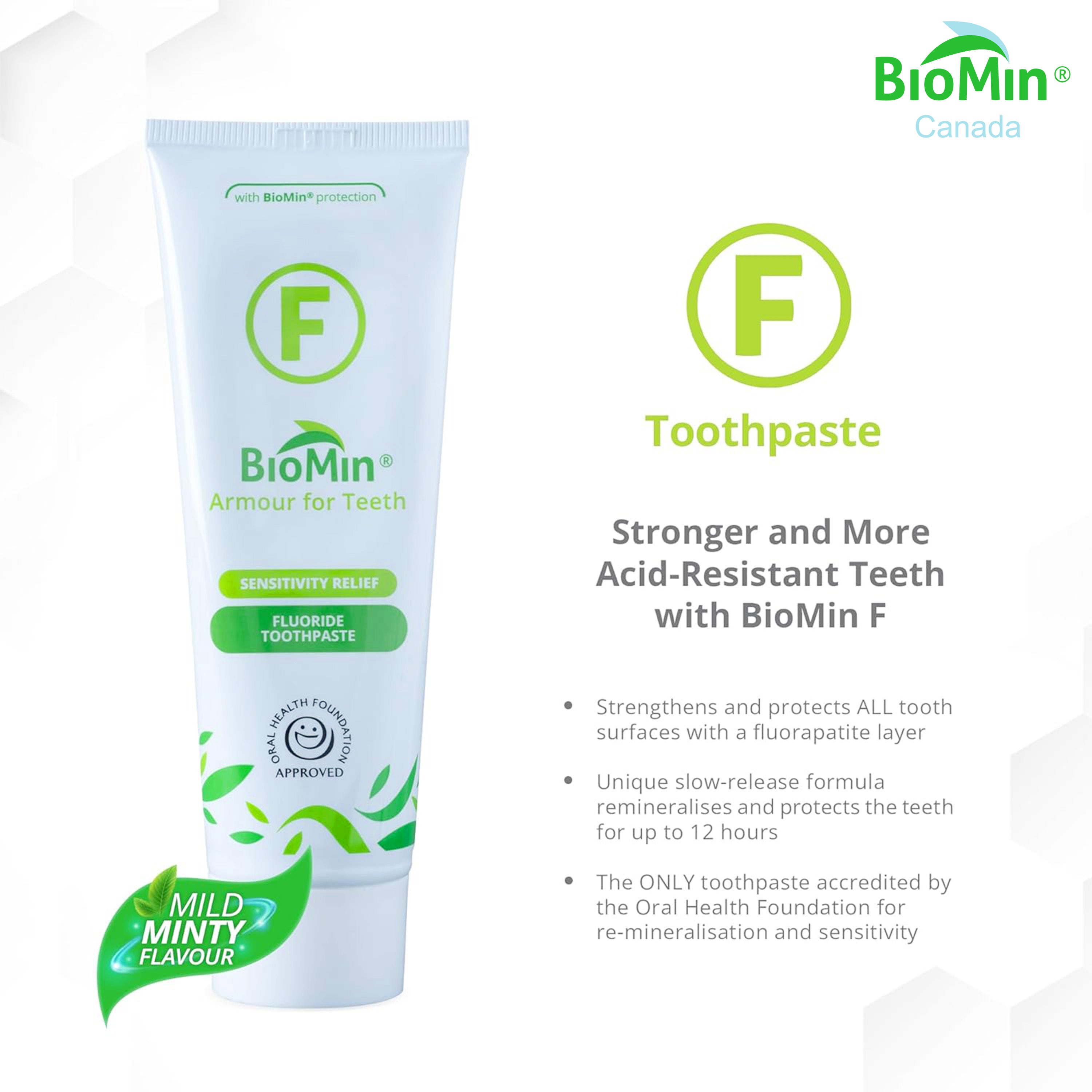 BioMin™ F 75 ml - Dentifrice pour dents sensibles