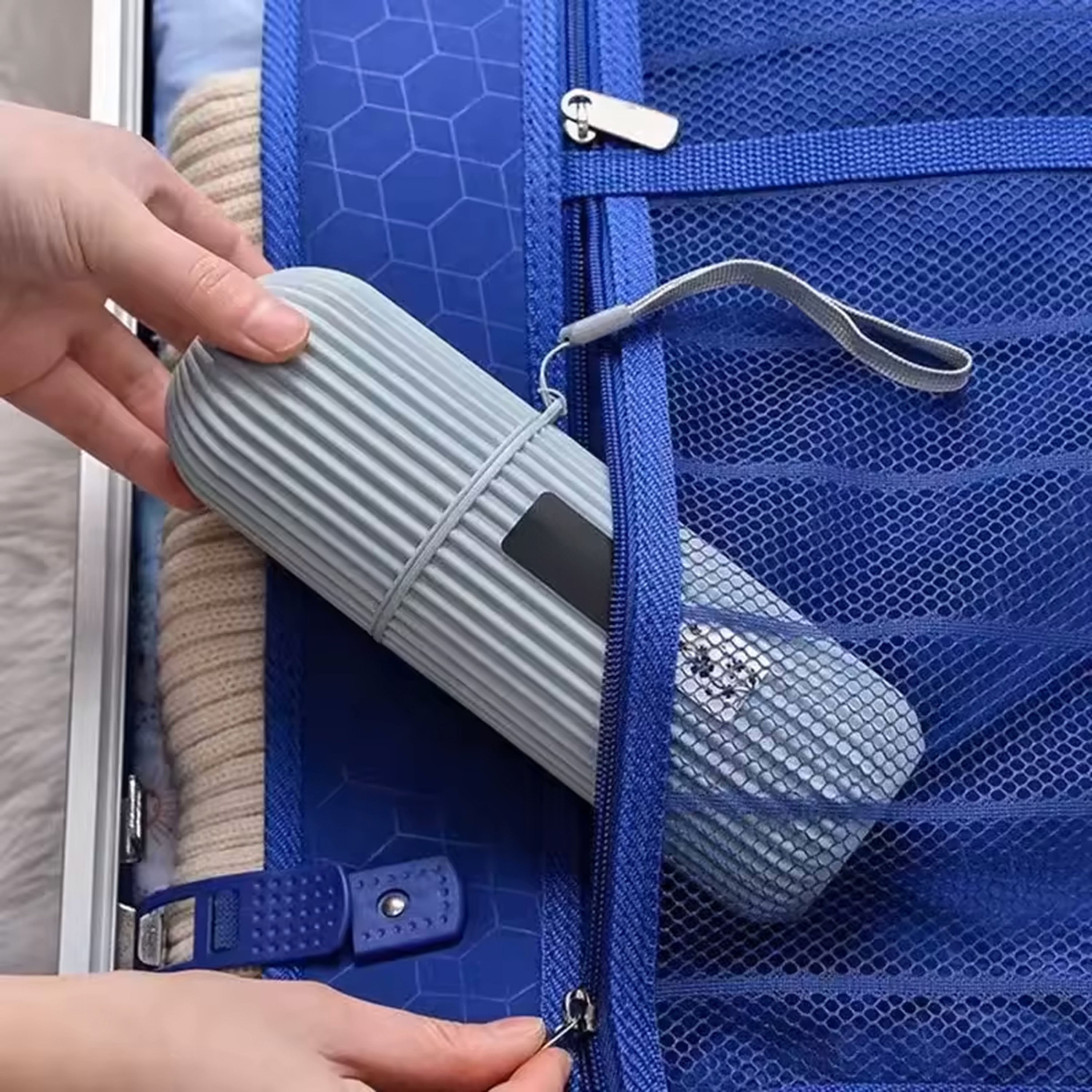 Portable Toothbrush and Toothpaste Holder Multifunction Travel Cup Organizer Case