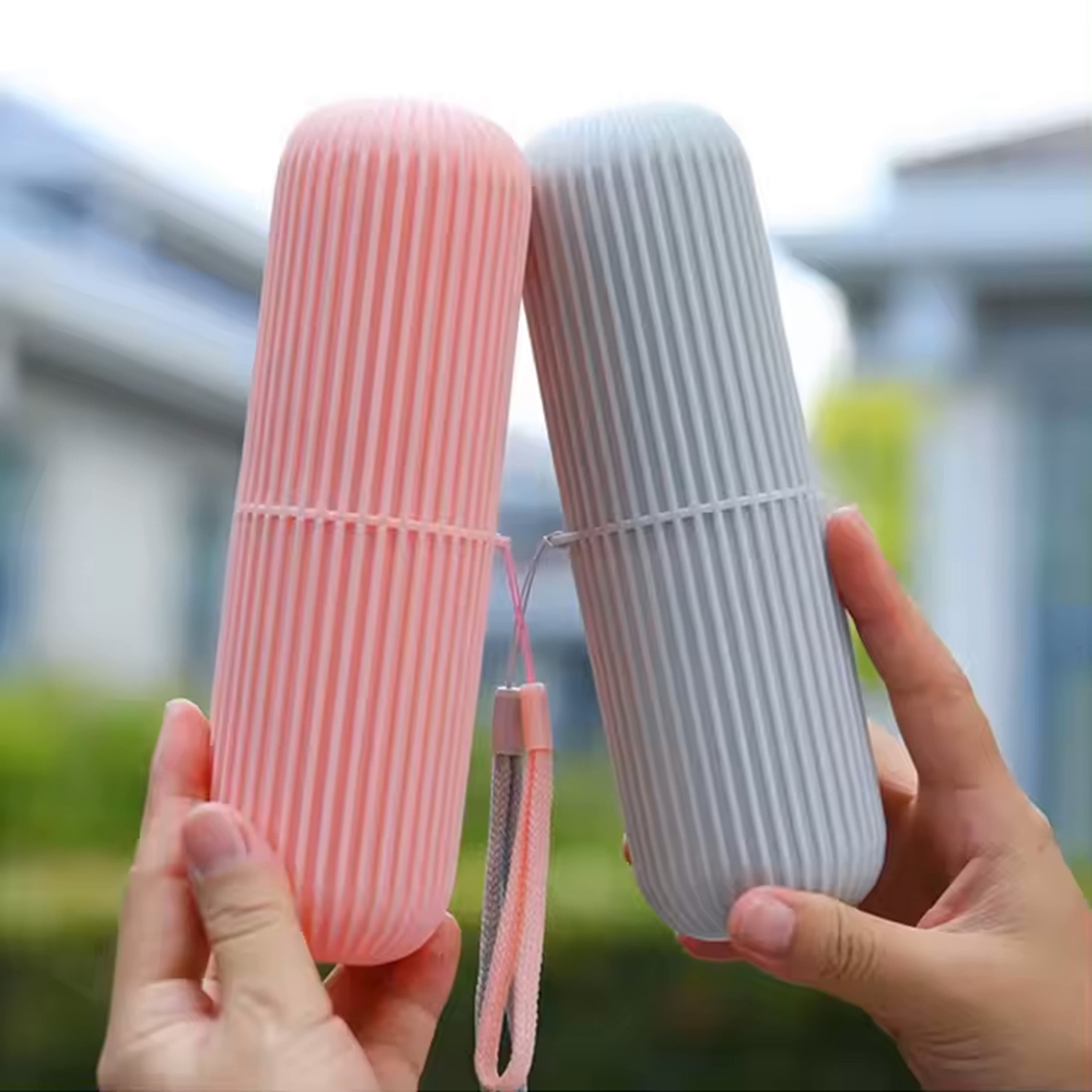 Portable Toothbrush and Toothpaste Holder Multifunction Travel Cup Organizer Case