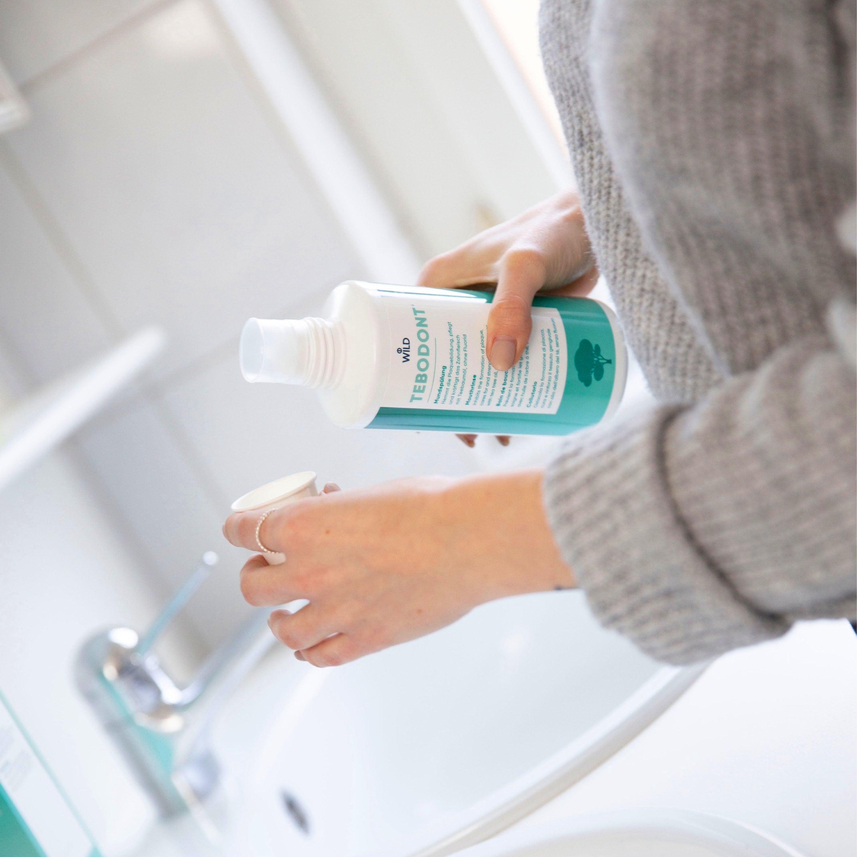 Enjuague bucal TEBODONT®, 400 ml sin flúor